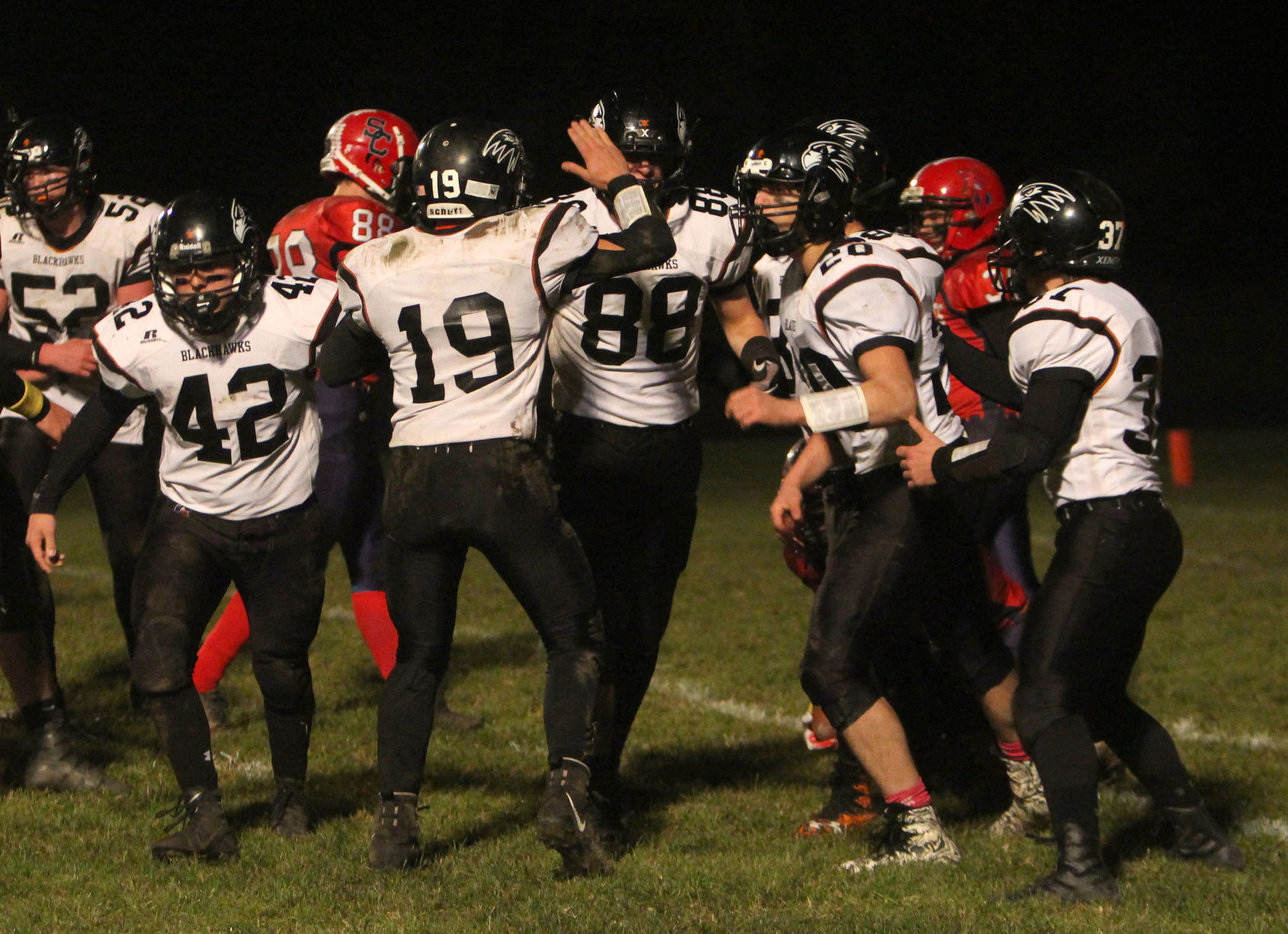 Bloomer football at Spencer/Columbus 10-26-18